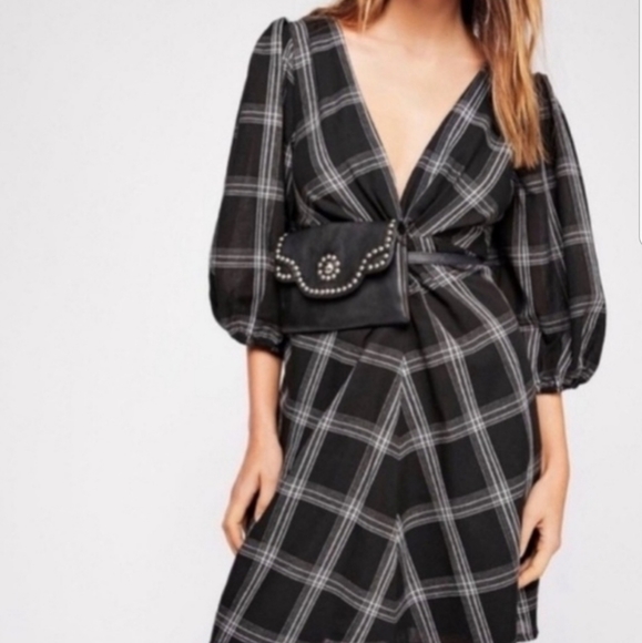 Free People Dresses & Skirts - Free People Miss Molly Plaid Mini Dress